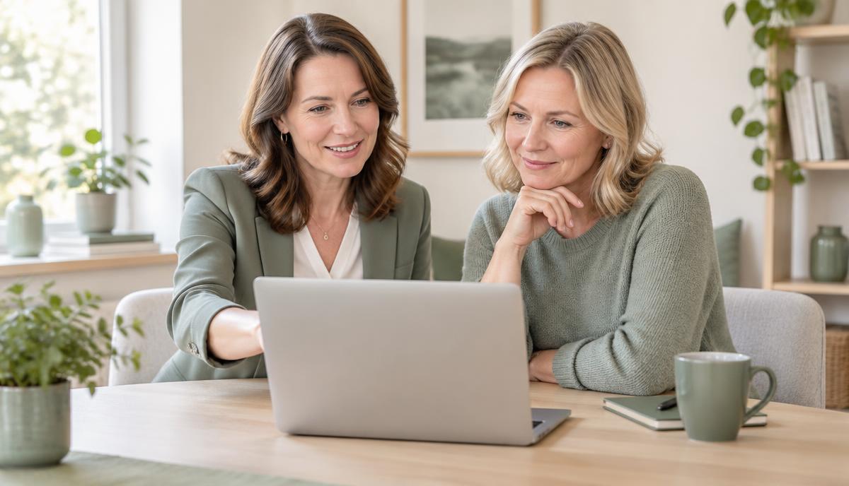 Persönliche Beratung am Laptop